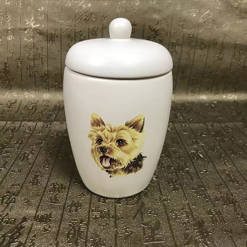 Personalized pet pattern urn