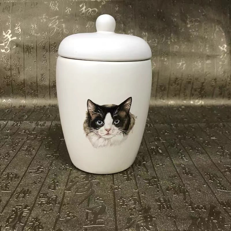 Personalized pet pattern urn