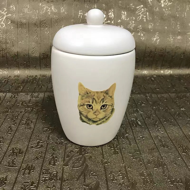 Personalized pet pattern urn