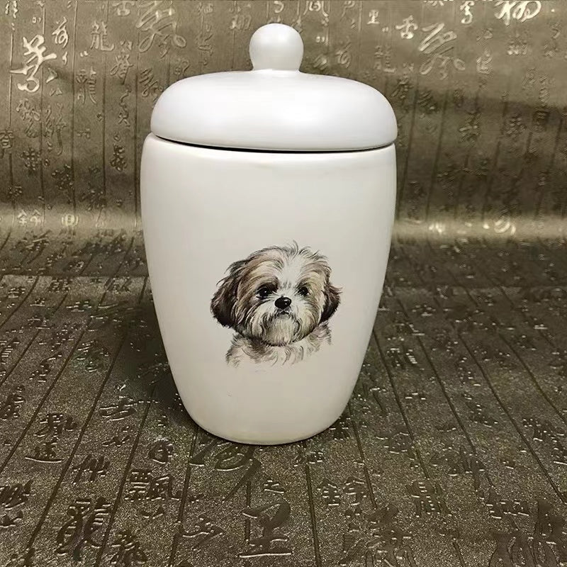 Personalized pet pattern urn