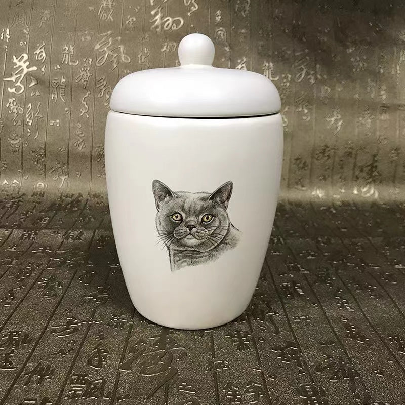 Personalized pet pattern urn