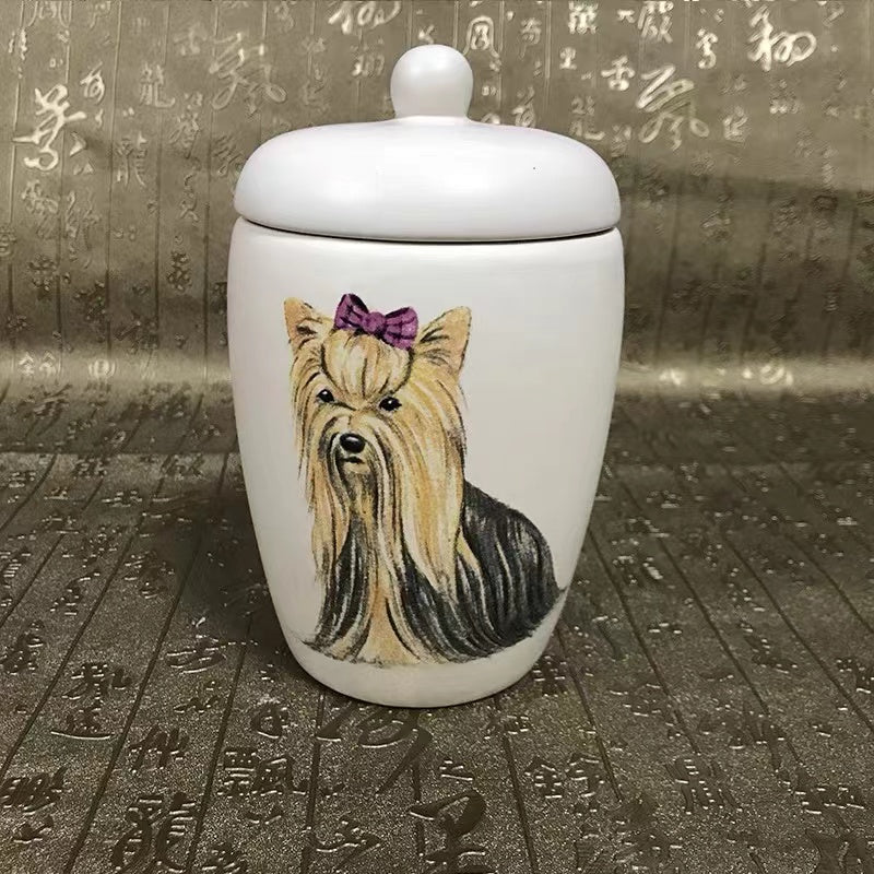 Personalized pet pattern urn