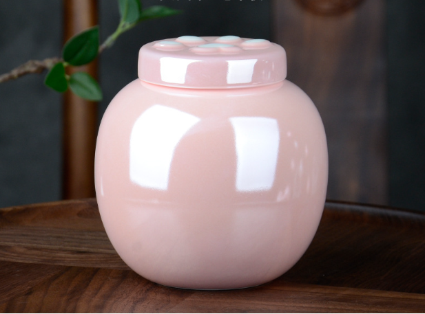 Pink Footprint Urn