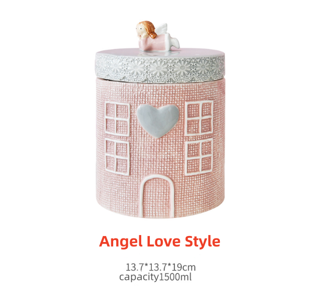 Pink Angel Girl Pet Urn