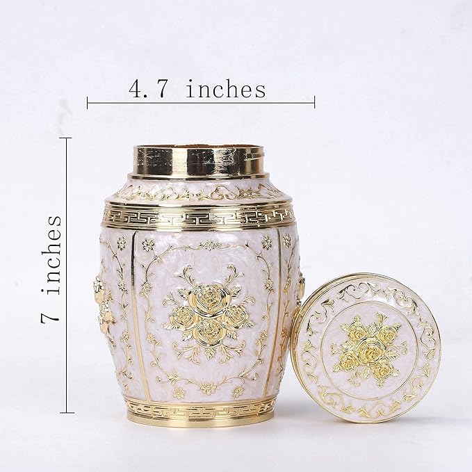 Rose Flower Cremation Urn - Beautiful Keepsake Urns