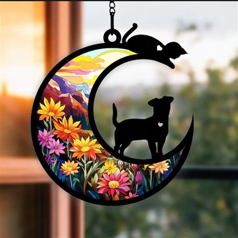 Personalized Pet Day Sunshine Catcher and Car Decoration