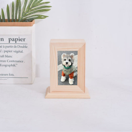 Pet Tombstone Ash Box with Photo Frame14*10.5*17.2cm