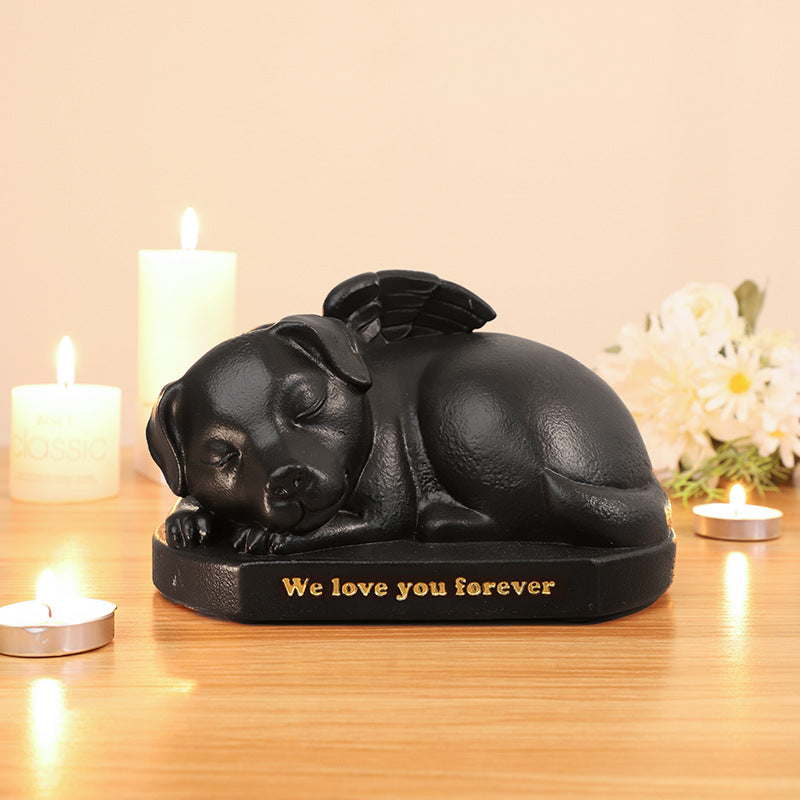 Pet Memorial Angel Cat Sleeping Cremation Urn