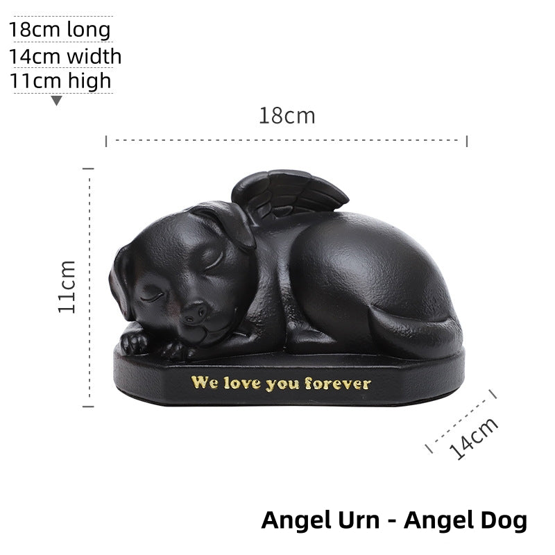 Pet Memorial Angel Cat Sleeping Cremation Urn