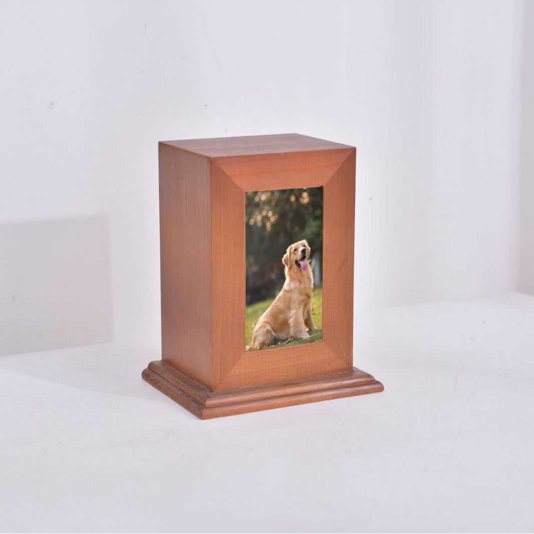 Pet Tombstone Ash Box with Photo Frame14*10.5*17.2cm