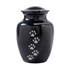 Metal urn with cat footprints0-15.5cm*10.5cm