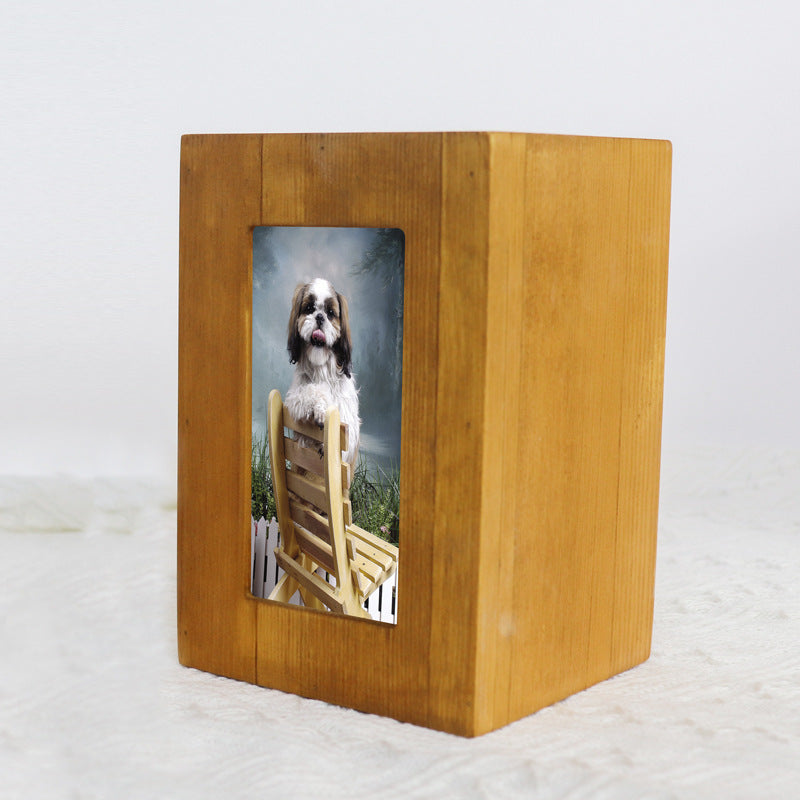 SoulhomesA rectangular urn can be inserted into a photo frame-16cm*10.5cm*10.5cm