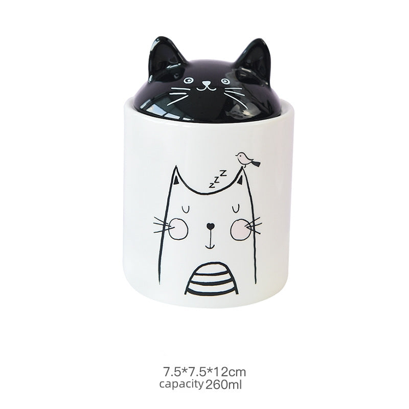 Cute Cat's ears Ceramic Urn